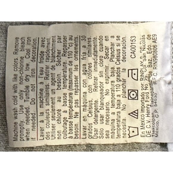 Champion Mens T Shirt Short Sleeve Vintage Tee Felt Logo Gray Size Large - Picture 7 of 8